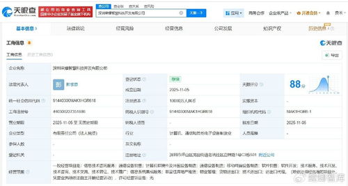 榮耀成立智慧科技開發公司，注冊資本1億專注信息技術咨詢服務